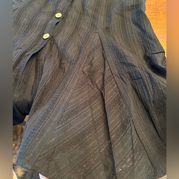 Miss Me Boho Black Button Up Midi Skirt NWT - Picture 5 of 8